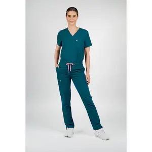 Jasmine Cargo Women's Caribbean Blue Scrub Pants