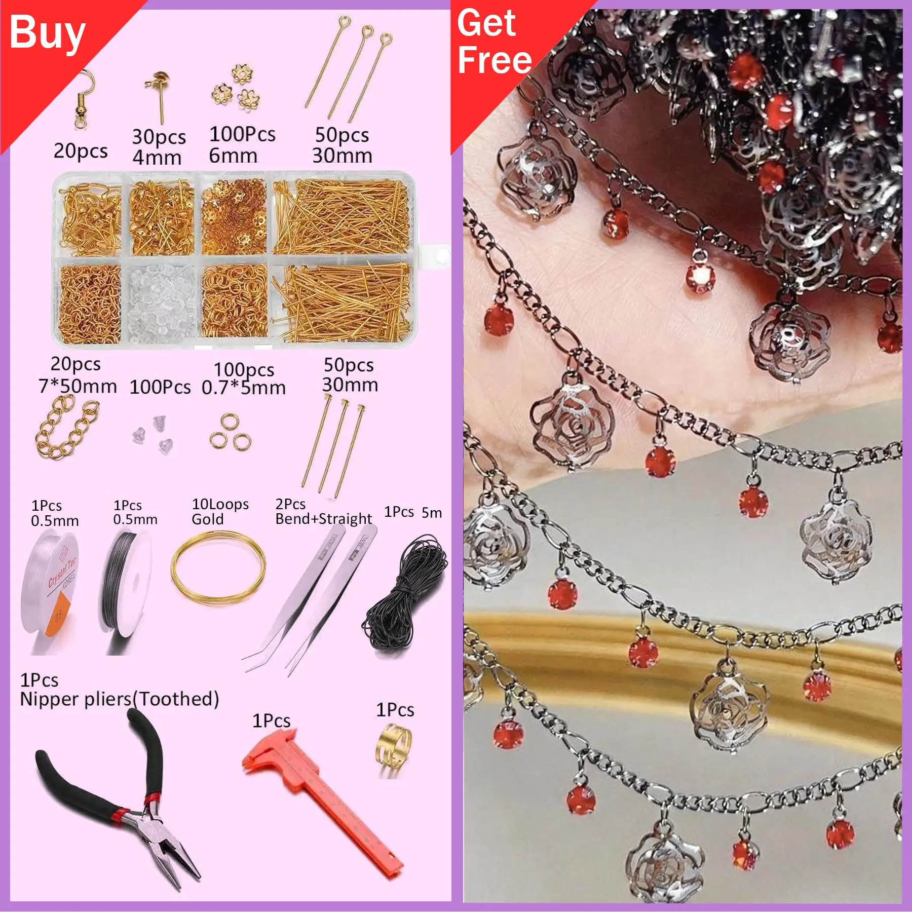 Matte Acrylic Round Beads Multicolor Loose Beads DIY Keychain Phone Chain Bracelet Making Materials