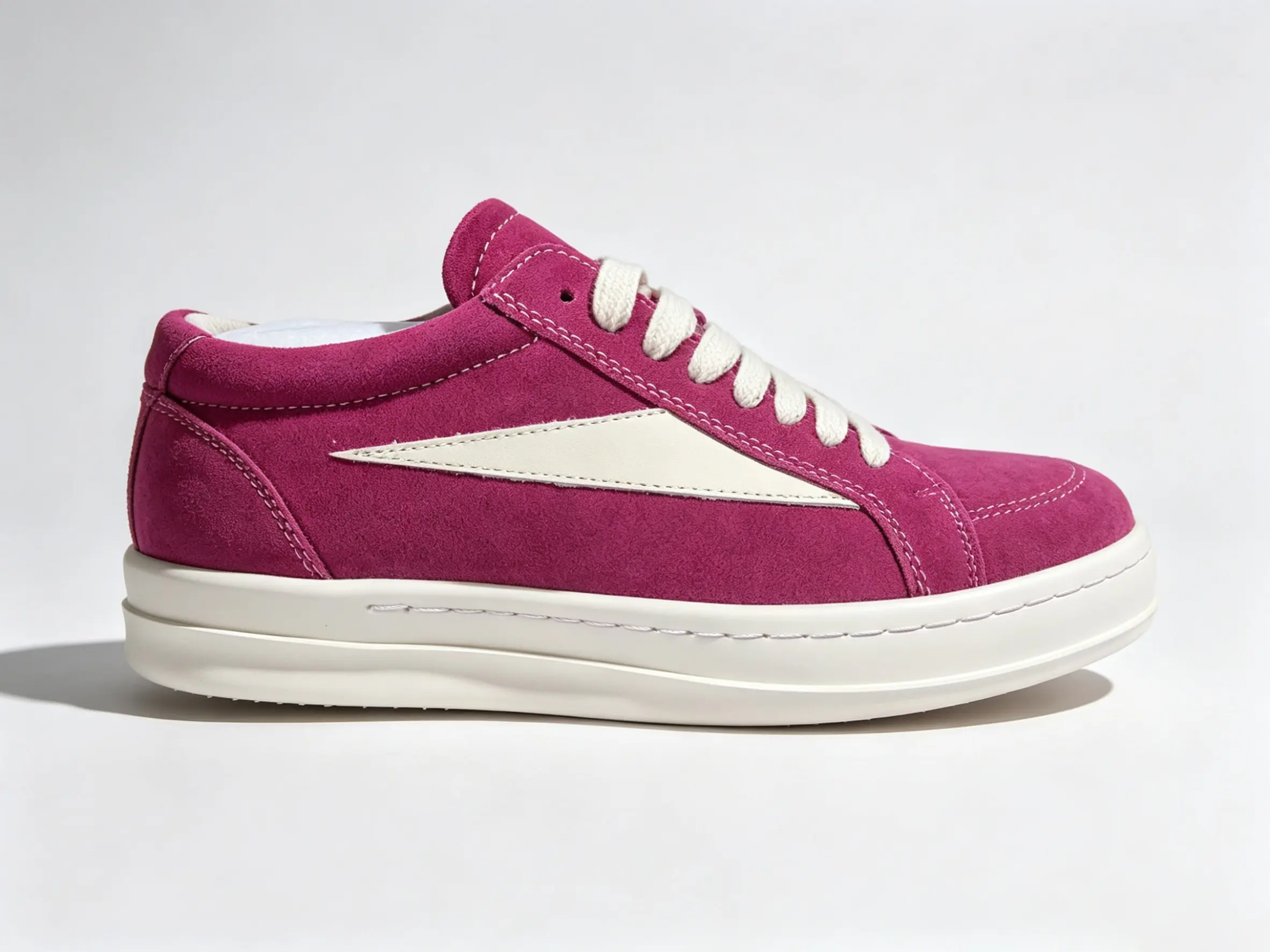 men's and women's dark punk white triangle trainers size 34-48 multiple colors low top cowhide suede retro shoes designer ro gothic style genuine leather runway streetwear sneakers