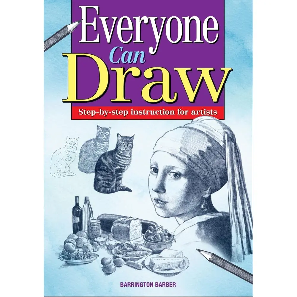 USED Book - Everyone Can Draw: Step-By-Step Instuctions for Artists by Barber (Paperback) - english