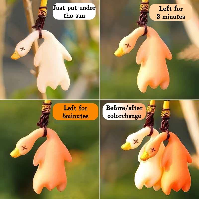 UV Color Changing Duck Decor, Sunscreen Effect Testing Reminder Pendant, Creative Car Accessories Interior Ornament for Car Bicycle Outdoor UV Color Changing Duck Decor, Sunscreen Effect Testing Reminder Pendant, Creative Car Accessories Interior Ornament for Car Bicycle Outdoor