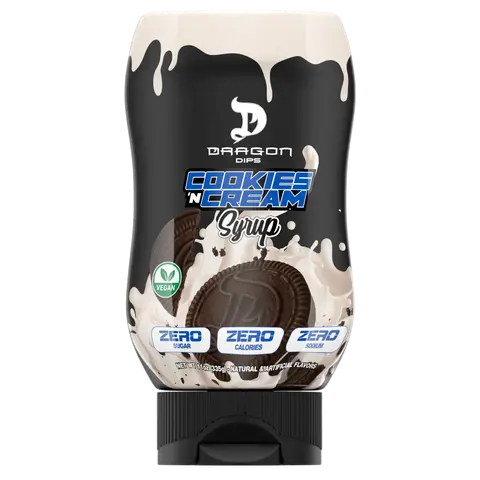 Dragon Dips Cookies and Cream Flavor Syrup – Zero Sugar & Zero Calories - 335g
