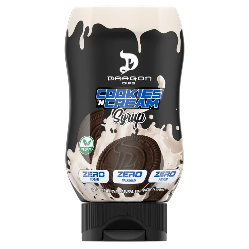 Dragon Dips Cookies and Cream Flavor Syrup – Zero Sugar & Zero Calories - 335g