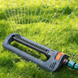 180 Degree Oscillating Lawn Sprinkler, Automatic Garden Watering System with Adjustable Nozzles, Large Area Coverage Irrigation Equipment for Yard, Lawn, and Plants