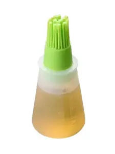 Silicone Oil Bottle with Built-In Basting Brush – Refillable Kitchen Oil Dispenser for Cooking, Grilling & Baking