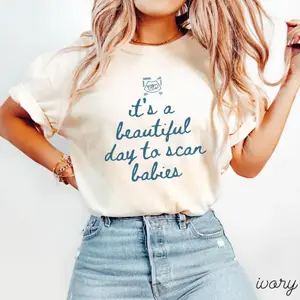 Comfort Colors OBGYN Sonographer Shirt • OB MFM Ultrasound Tech Gifts • It's A Good Day To Scan Babies • Obstetrics Sonography Work Tshirt