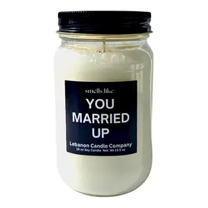 Funny Married Up Candle