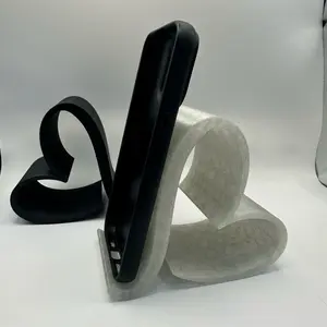 Heart Phone Stand | Cute Desk Phone Holder | Aesthetic Phone Dock | Hands-Free Viewing Stand