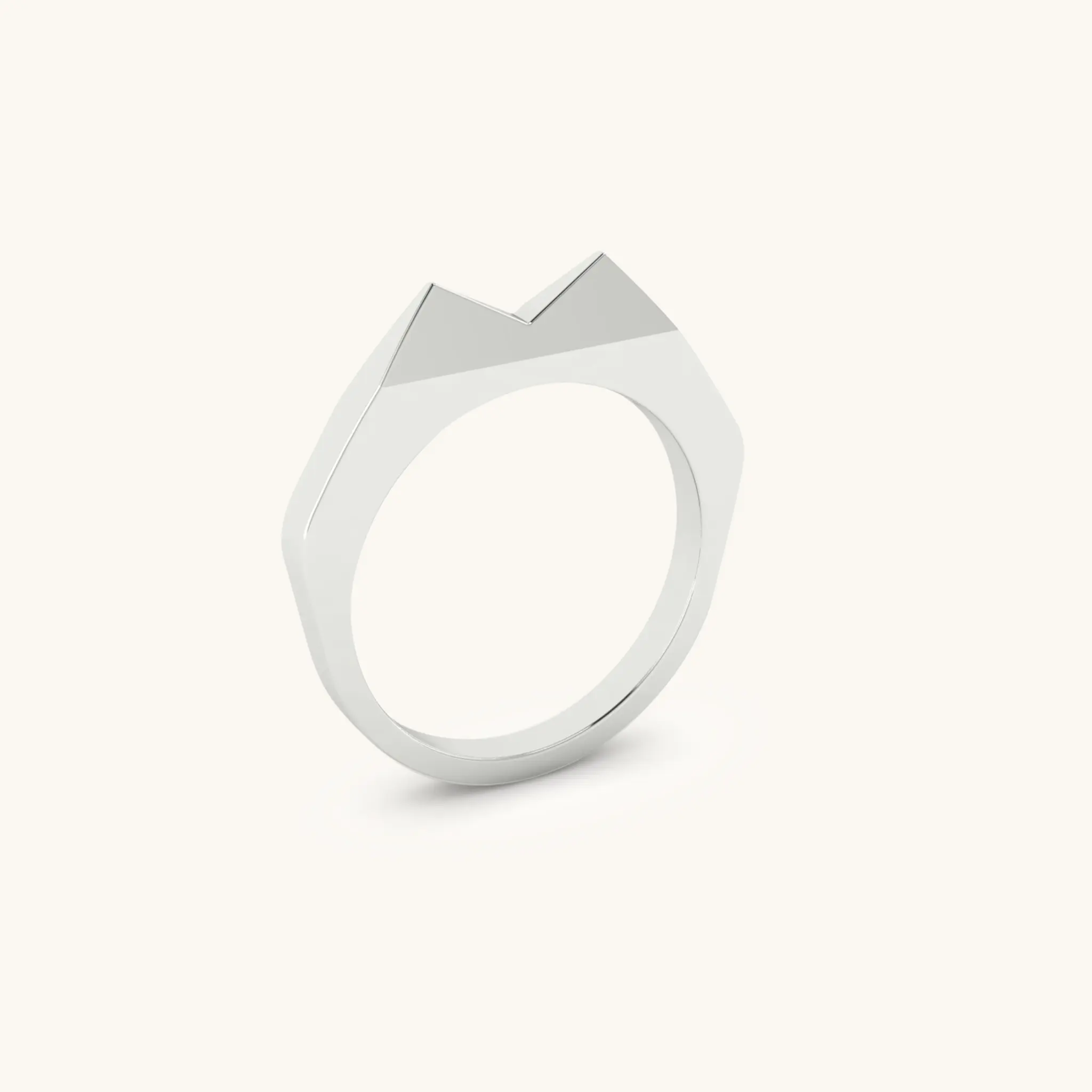 Duo Minimalist Stacker Ring
