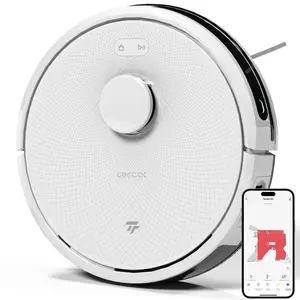 Tecbot S3 Pro Robot Vacuum Cleaner with Laser Navigation & App Control for Smart Home Cleaning 4000Pa Suction 29 Obstacle Sensors Wi-Fi Compatible