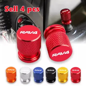 4pcs Car Wheel Tire Valve Caps, Aluminum Material, Compatible with Toyota Models, Durable & Reliable Design, Essential Automotive Accessory