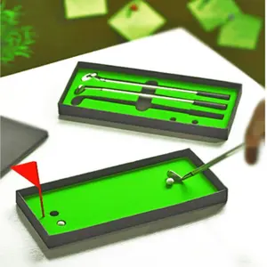 Valentine's Day Gift Set, Golf Theme Ballpoint Pen, Stress Relief Desk Game, Office Supplies, Mini Golf Club Pen, Specialty Pen, Perfect for Gifts