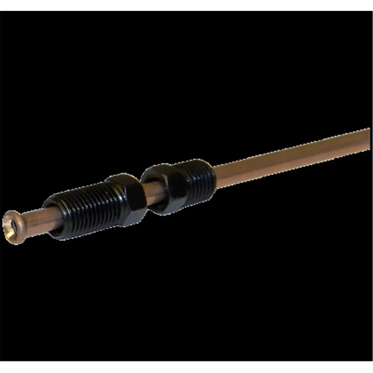 AGS Metal Copper Nickel Brake Line Auto Parts - 0.18x51 in., Inverted Flare Design for Automotive & Motorcycle Repair Assembly