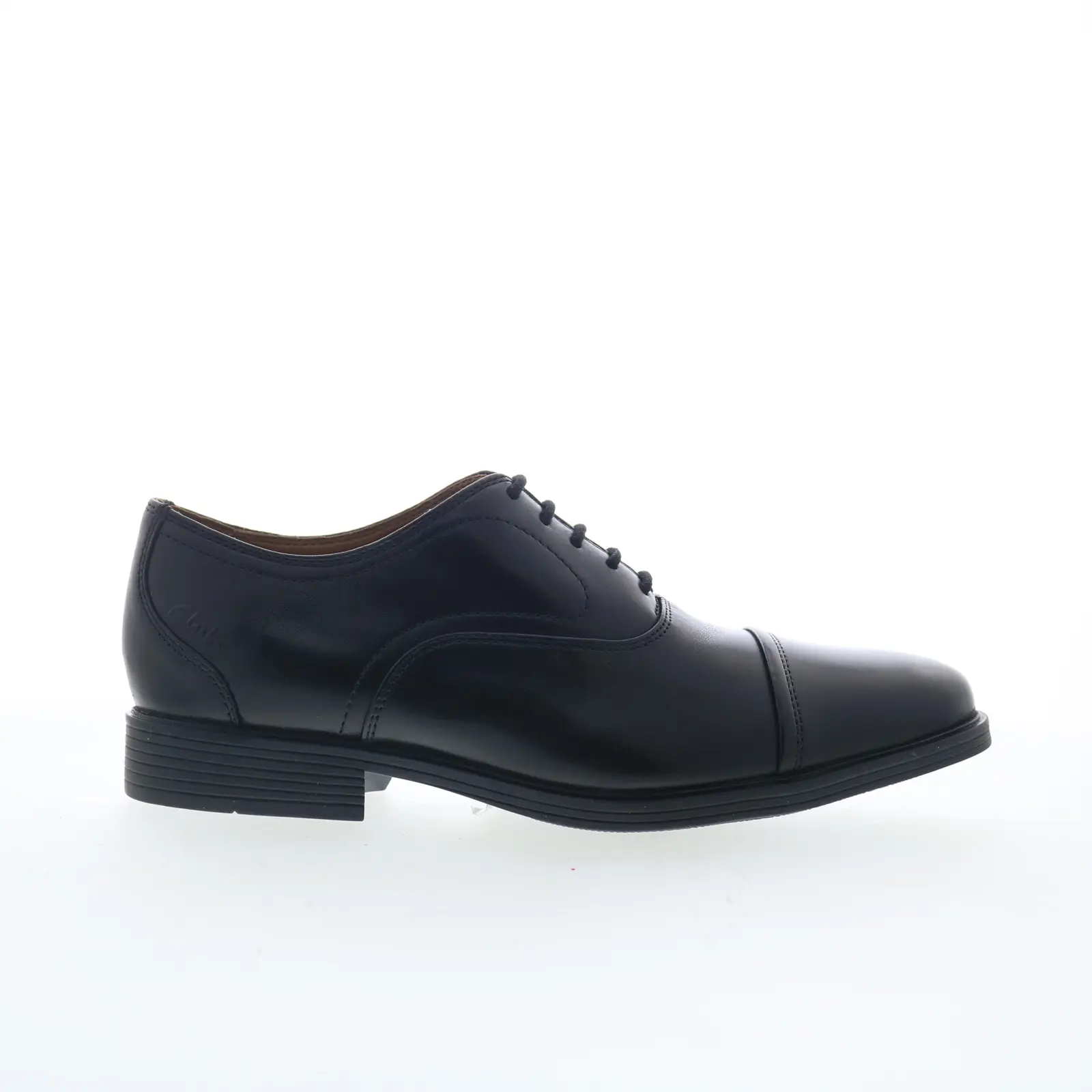 Clarks Whiddon OX 26176991 Mens Black Oxfords & Lace Ups Cap Toe Shoes