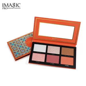 IMAGIC 6-Color Face Palette Blush, Highlighter, and Contour All-in-One Makeup