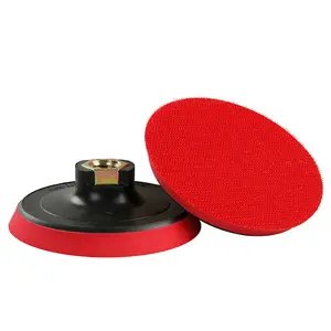 4 Inch Professional Backing Plate - 5/8"-11 Thread Hook & Loop Pad Holder | Wobble-Free Disc Adapter for Angle Grinders & Polishers | Automotive Detailing, Metal Polishing, Stone Restoration