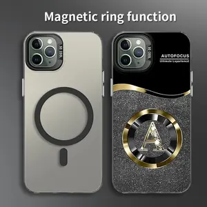 Suitable for [iPhone 11 Pro Max] New high-end glitter letter magnetic IMD mobile phone case new business simple soft silicone with magnetic function mobile phone case affordable anti-fall anti-fingerprint 995