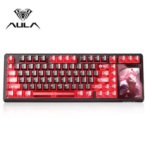 Aula L99 Wireless Gaming Keyboard, Smart Touchscreen, 84 Keys, RGB Lighting, Hot-Swappable, Long Lasting, Compatible with Windows/MAC