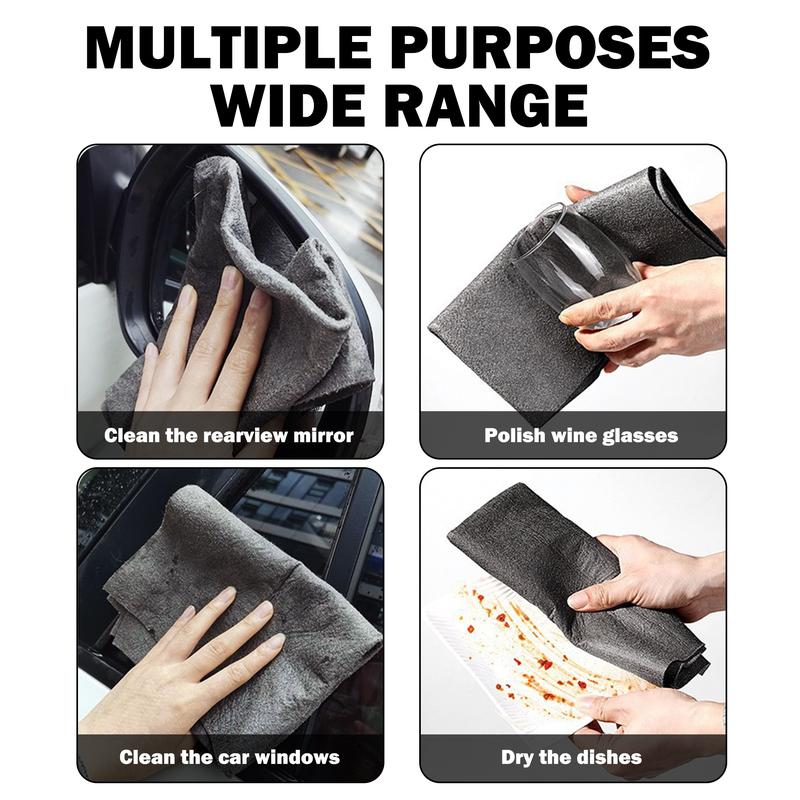 10 Counts Magic Cleaning Cloth, Reuseable Thickened Streak Free Magic Cleaning Wipes,  Microfiber Cleaning Cloths for Windows Glass Car