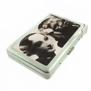 Gossip Mannequin Heads Metal Case Wallet with Built in lighter