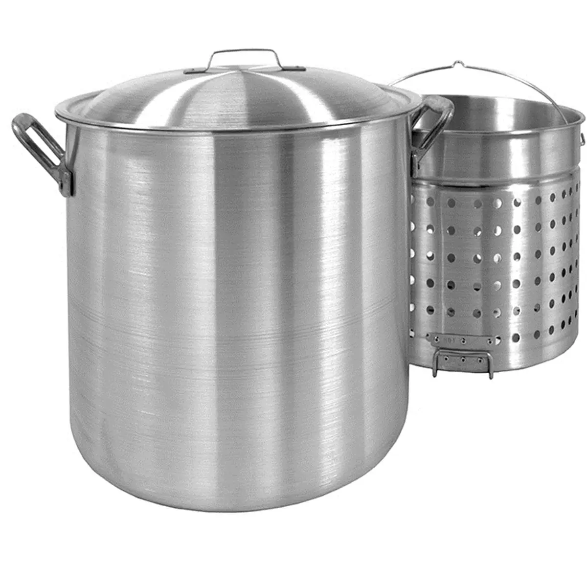 212 MAIN Bayou Classic 8000 80-Qt. Stockpot Cookware with Vented Lid and Boil Basket