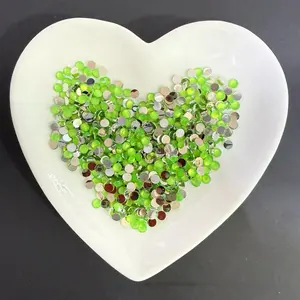 Neon Green,  Silver Back Rhinestones - Perfect for DIY Projects and Crafts