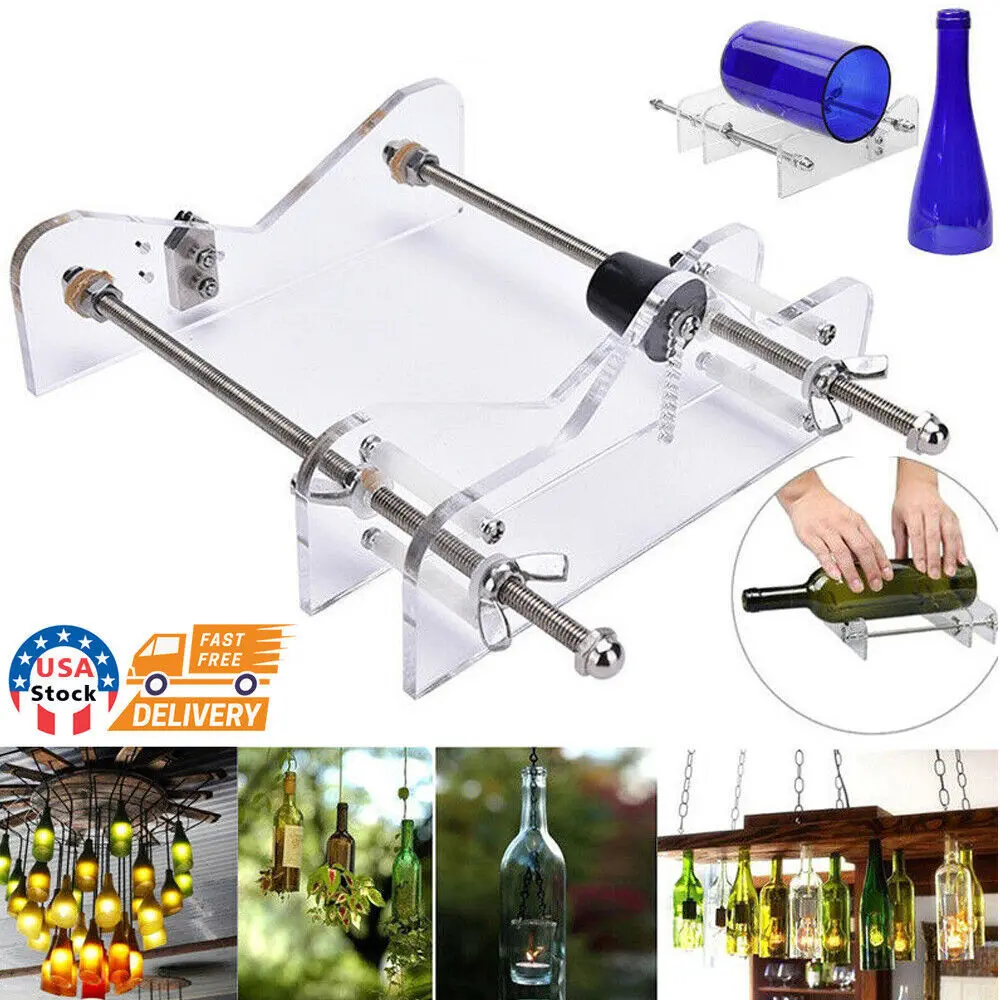 Glass Bottle Cutter Kit Beer Wine Jar DIY Cutting Machine Craft Recycle Tools US