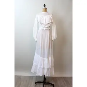 1910 EDWARDIAN cotton BLOUSE skirt set xs small | new spring