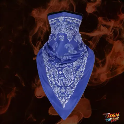 Unisex Titan TigRigs Paisley Bandana - Cotton Sports Work Gear for Metalworkers, Soft Breathable Fabric, Arc Radiation Protection, Welding Versatile Protection, Business & All-Day Comfort