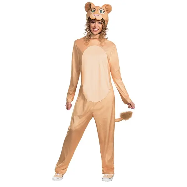 Disney Animated Lion King Adult Nala Jumpsuit Costume, Clothes, Polyester, Menswear