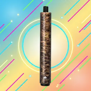 Rhino Retro Thuya Burl Carbon Composite Tool Extension, 8-Inch Reach, 5/8-11 Bumper Joint, M10 Extension Interface, ~32mm Collar, Lightweight ~4.5 oz