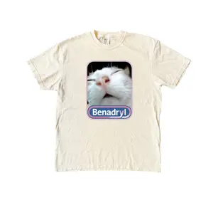 Benadryl Cat  Funny Shirt, Meme Comfort Colors T-Shirt