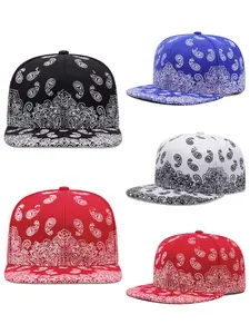 2025 New Fashionable Personalized Decoration Baseball Hat Paisley Pattern Printed Street Trend Skateboarding Hat Outdoor Daily Life Commuting Sunshade Hat Unisex Casual Sports Skateboarding Hat Creative Flat Edge Hat