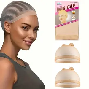 HD Wig Cap, Invisible and Sheer Breathable Ultra-thin Stretchy Stocking Caps for Lace Front Wigs