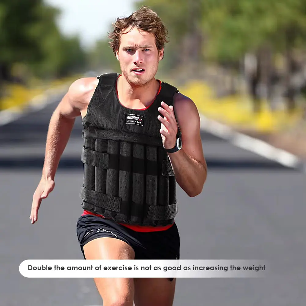 Adjustable Weighted Vest – 3kg/15kg/35kg, Secure & Breathable for Workouts
