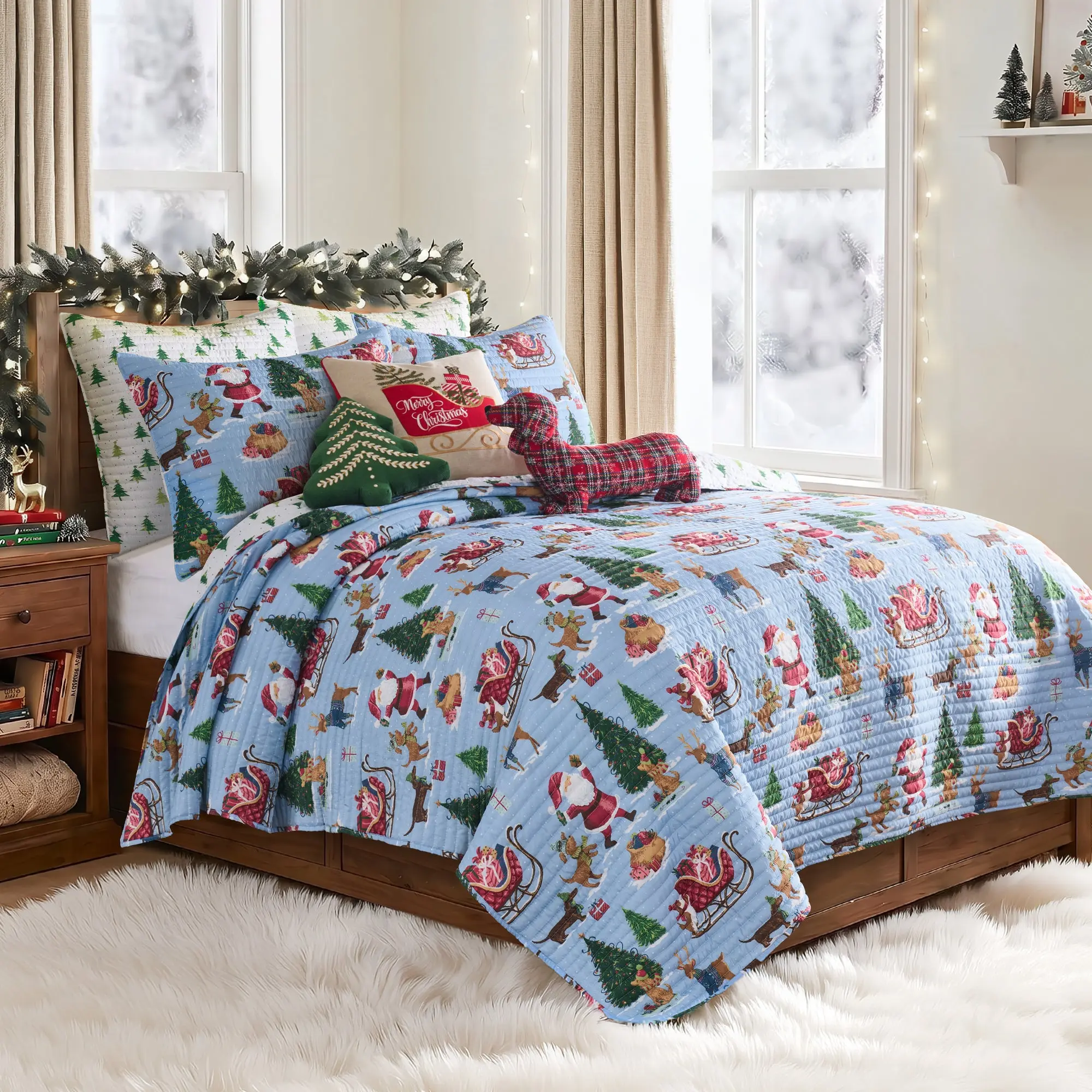 Santa's Gift Quilt Set