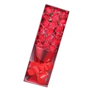 18-piece Rose Soap Flower Bouquet Gift Box for Boyfriends or Girlfriends, Creative Holiday Gift