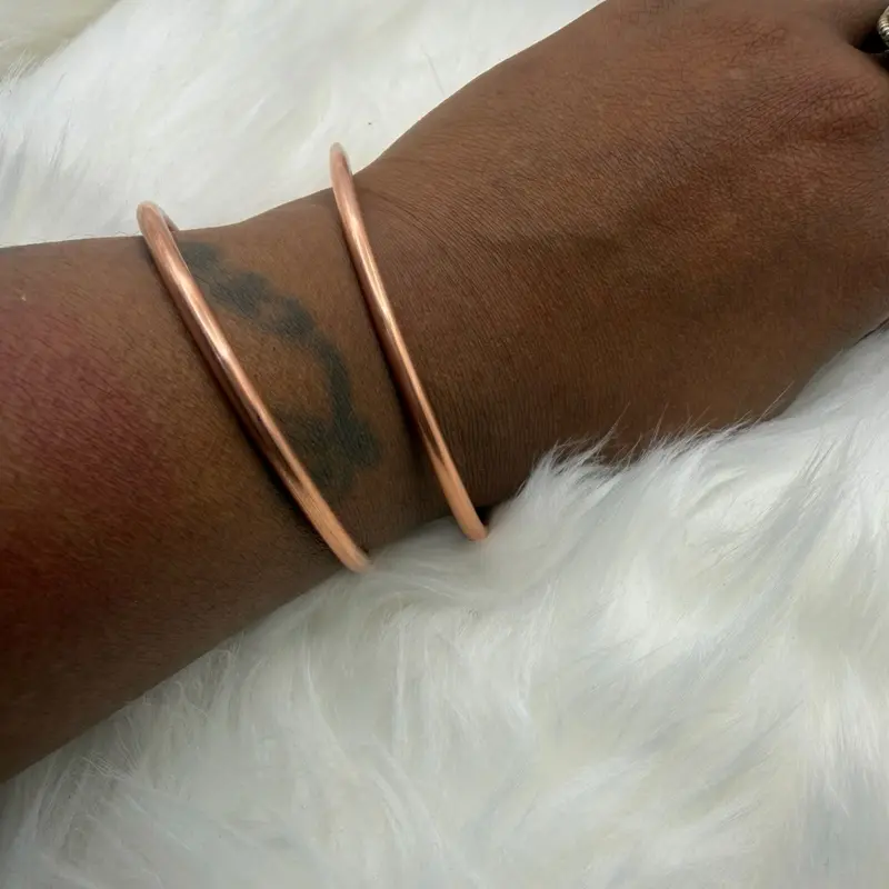 Copper 2-Piece Bangle adjustable set