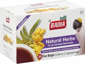 Badia Herbal Tea Bags, Natural Herb Beverage, 25-Count Pack of 2 (Fruit & Herbal Tea Variety)