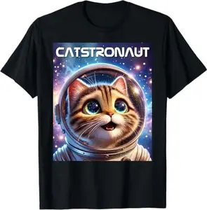 Catstronaut, Cat Astronaut, Space Cat, Funny Planets gift T-Shirt