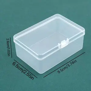 Set of 5, Versatile Transparent Storage Containers with Lids, Sturdy Plastic Organizer for Office Materials And Stationery, Perfect Gift Option - Clear Design for Easy Viewing, Baskets, Bins & Containers for Home Organization