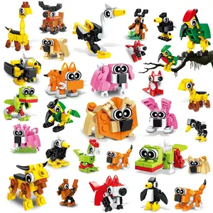 HOGOKIDS 20pk Animal Building Blocks - Easter Christmas Birthday Gifts for Ages 6-12+, Classroom Stocking Stuffers & Party Favors for Boys Girls