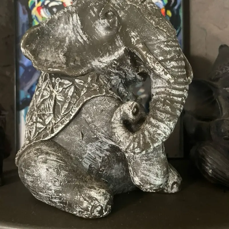 Large Elephant Candle