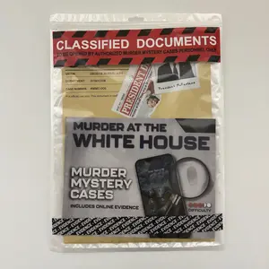 Classification Document Mystery Puzzle Game, House Case Script Role Play, Thrilling Detective Adventure, Interactive Storytelling Experience