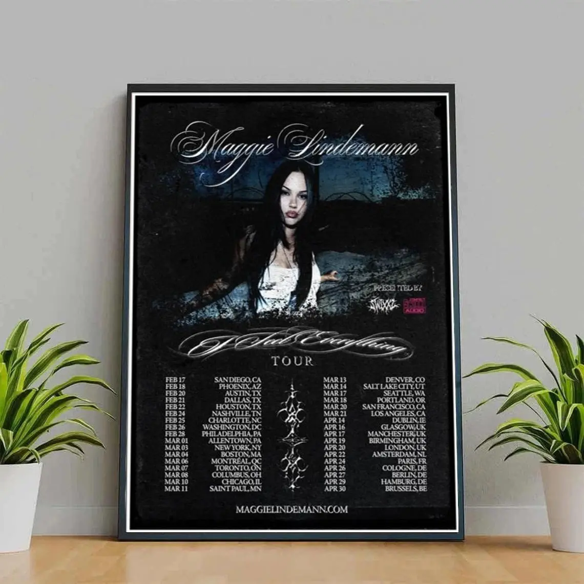 Maggie Lindemann I Feel Everything Tour 2026 Poster