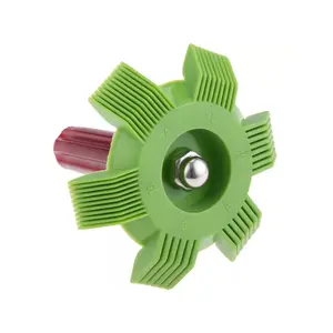 High-efficiency comb for air conditioner evaporator, condenser, radiator coil, and fins; automotive and home air conditioning repair tools; corrosion-resistant straight-tooth comb/rake comb combination.