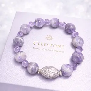 Celestone Lavender Amethyst Bracelet Handcrafted with Meaning Handmade Jewelry for Women