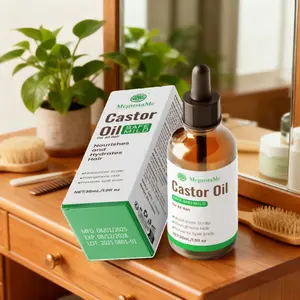 MegustaMe Castor Oil for Thicker Brows Scalp & Split Ends 30ml 1oz Natural Hair & Lash Growth Solution minoxidil women pink hair lotion oil brazilian bare shave syrup not your mother products new rosemary hydrosol