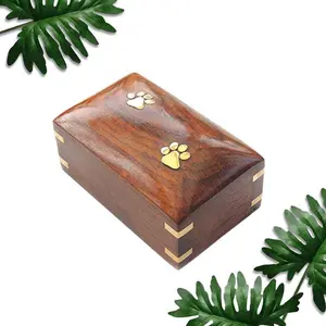 Solid wood pet urn, wooden ash storage box, funeral supplies, pet coffin box, wooden pet memorial box