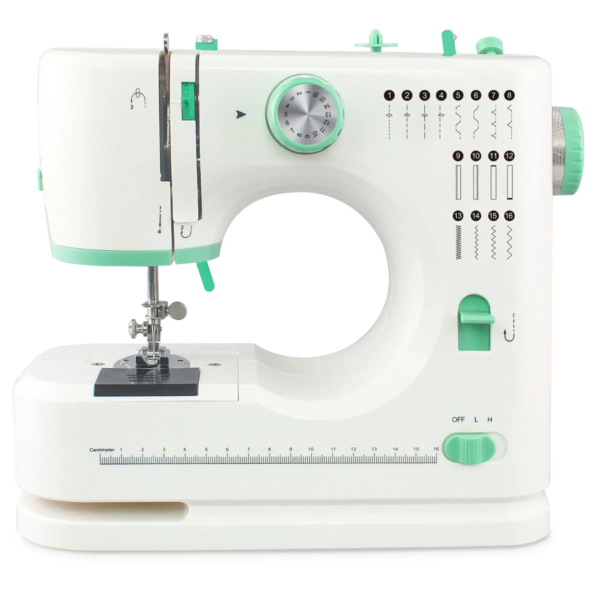 Portable Sewing Machine for Beginners 16 Built-in Stitches with Foot Pedal